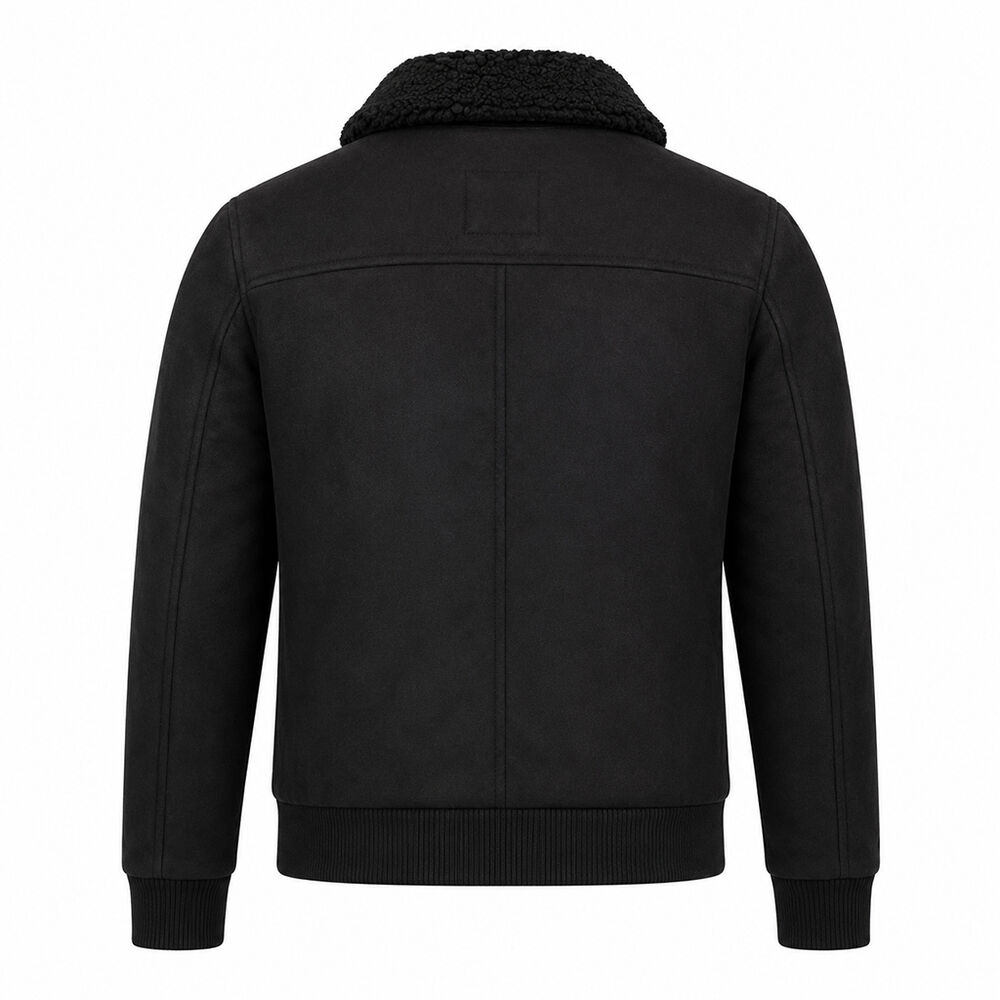 Chamarra de Borrega Dama Negro talla EG American College image number 1