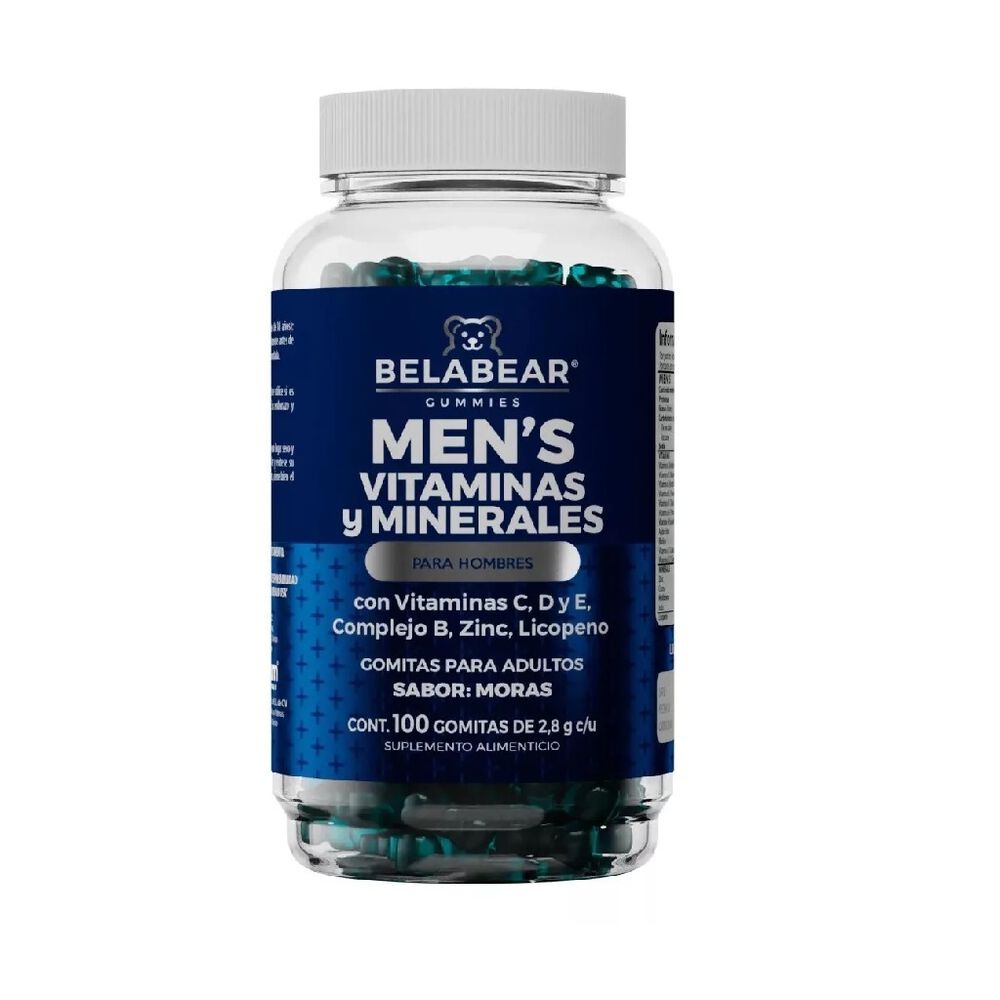 Gomitas Belabear Men vitaminas y minerales 2 pack image number 1
