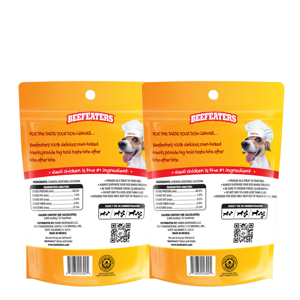 Premios Para Perro 2 Pack Chicken Jerky Strips Beefeaters 2/255 g image number 1