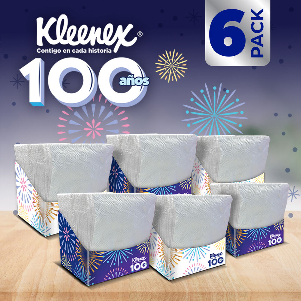 Servilleta Edici&oacute;n Especial 100 a&ntilde;os Kleenex 6/80 pzas image number 1