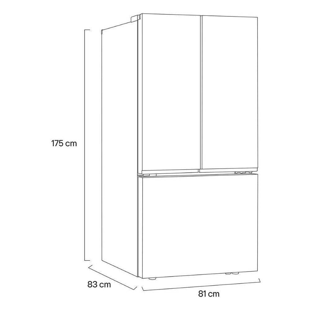 Refrigerador French Door LG de 25 pies Negro image number 4