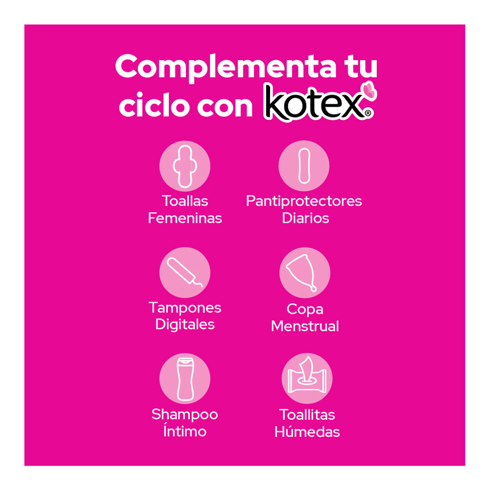 Pantiprotectores Largros Kotex 132 pzas image number 5