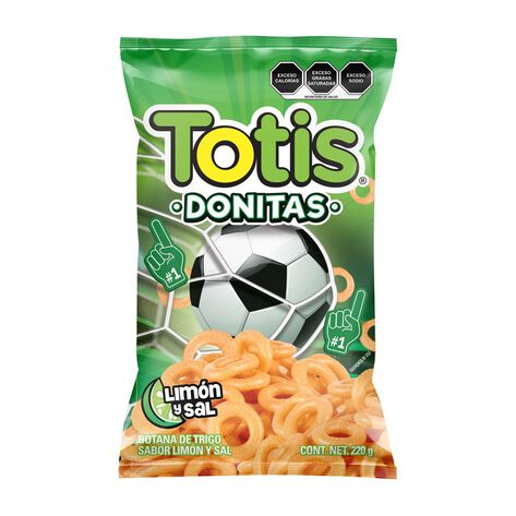 Botana Donitas Sal y Lim&oacute;n Totis 220 g