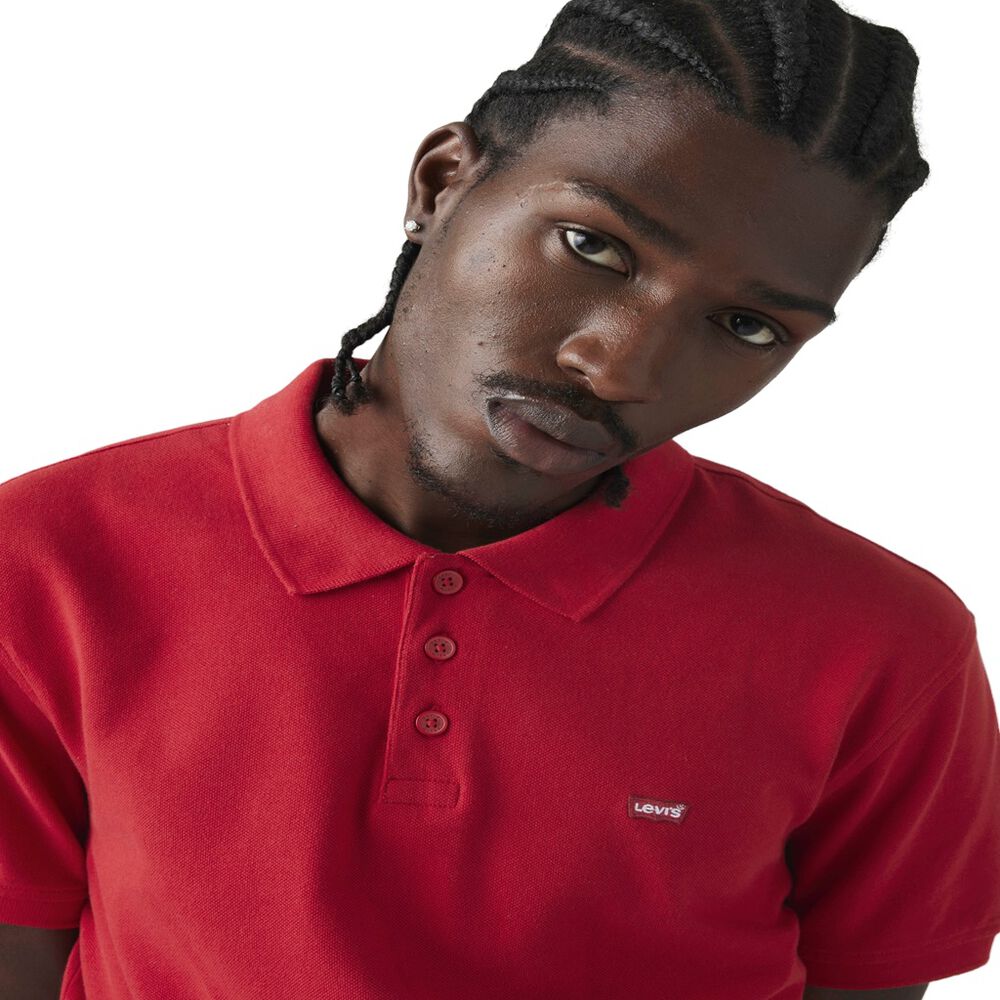 Playera Polo de Caballero Rojo M Levis image number 1