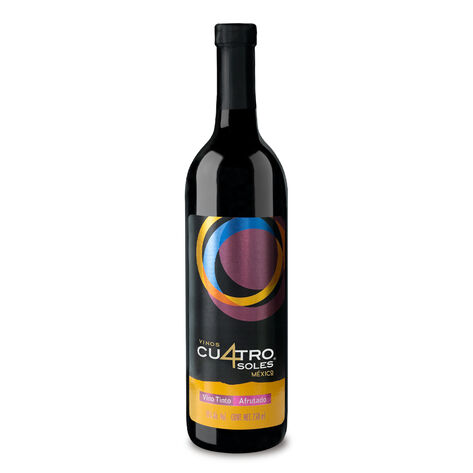 Vino Tinto Afrutado Cuatro Soles  750 ml