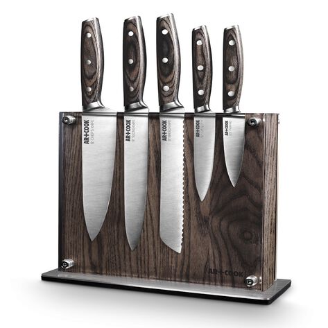 Juego de Cuchillos 5pza con Base Magn&eacute;tica Art And Cook