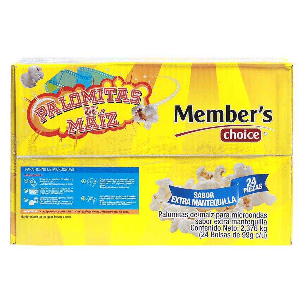 Palomitas Extra Mantequilla Member's Choice 24/99 g image number 1