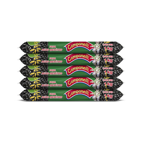 Frijol Negro Quer&eacute;taro Campanelli 5/1 Kg