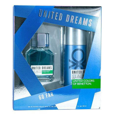 Set de fragancia para caballero Benetton Go Far EDT