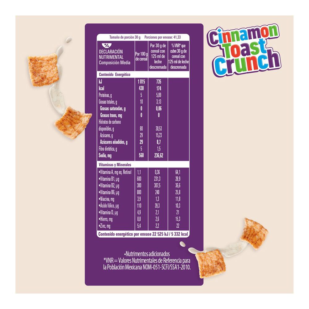 CEREAL CINNAMON GENERAL MILLS 1.24 KG image number 2