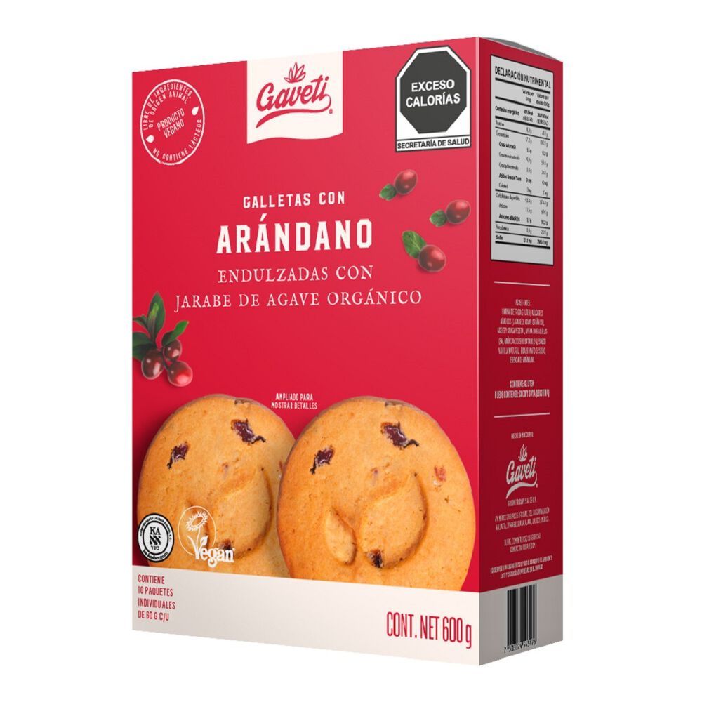 Galleta Ar&aacute;ndano Gaveti 1/600 g image number 1