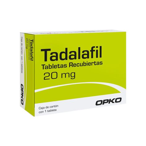 Tadalafil 20 mg con 1 Tableta