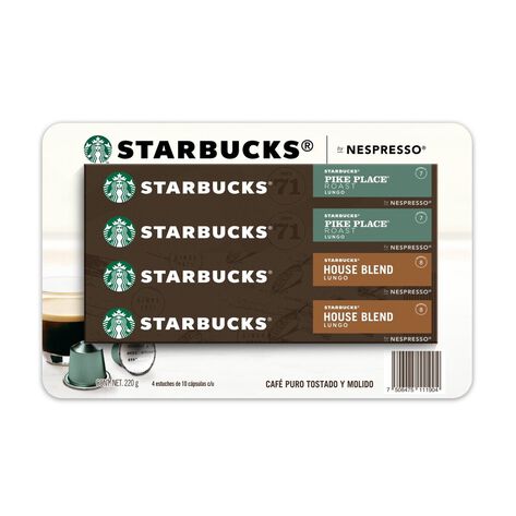 C&aacute;psulas de Caf&eacute; Nespresso Starbucks 4/10 pzs