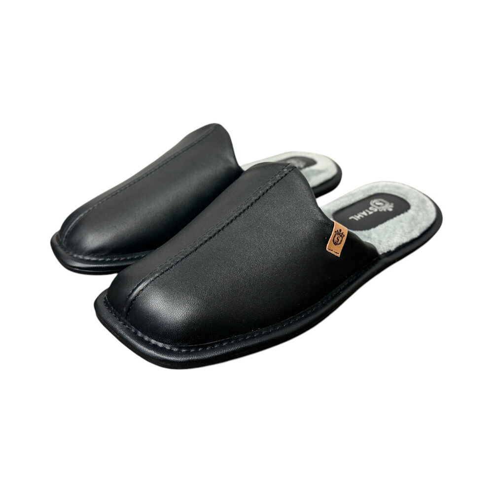 Pantufla Caballero Piel Negro T30 Stahl image number 5