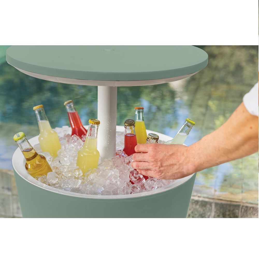 Mesa Cocktail Verde con Hielera KETER image number 4