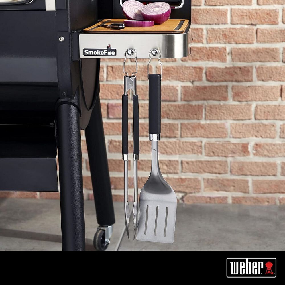 Combo Asador de Carb&oacute;n Premium 22" WEBER + Funda + Utensilios para asar image number 8
