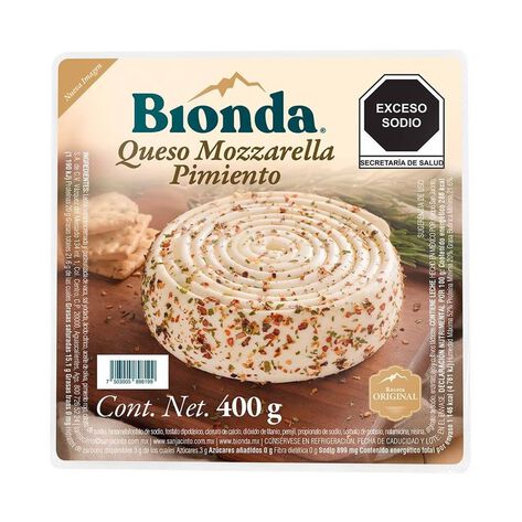Queso Mozzarella con Pimienta Bionda  400 g