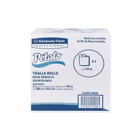 Toallas En Rollo P&eacute;talo 180m / 4 pzas