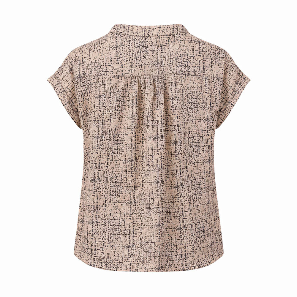 Blusa Dama Estampada Beige/Negro talla G American College image number 1