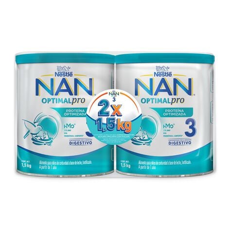 F&oacute;rmula Infantil Etapa 3 Nan Optimal Pro 2/1.5 Kg