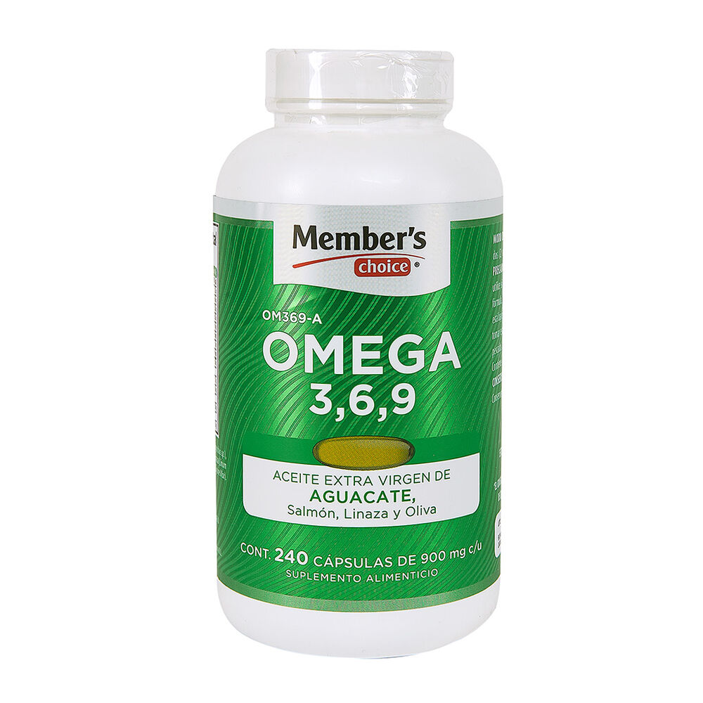 Member's Choice Omega 3,6,9 Aceite Extra Virgen De Aguacate 240 Cap image number 0