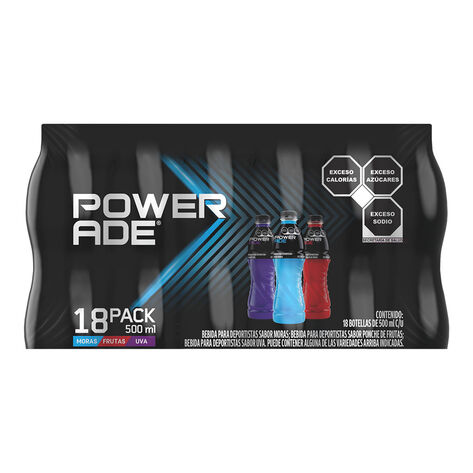 Bebida Isot&oacute;nica Multisabor Powerade 18/500 ml