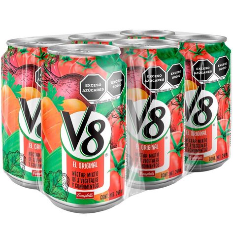 Jugo 8 Verduras V8 Original 6/340 ml