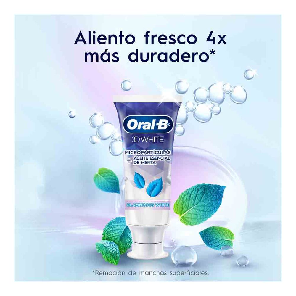 Pasta Dental Glamorous White Oral B  4 / 150 ml image number 3