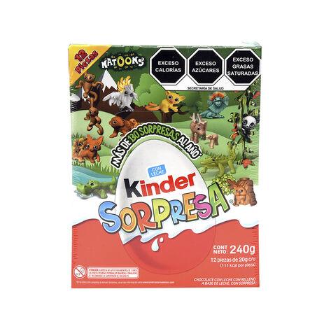 Chocolate Natoons Kinder Sorpresa 12/20 g