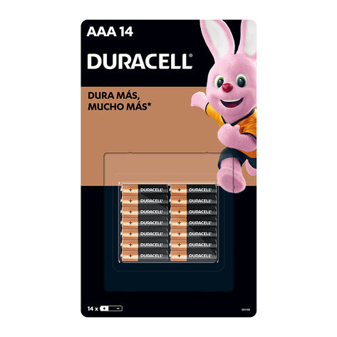 Pilas Alcalinas Duracell  AAA, 14 pzas