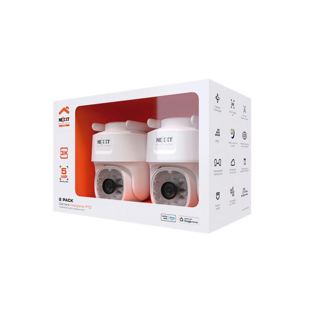 Paquete de 2 C&aacute;maras Inteligentes Nexxt PTZ con Cable para Exteriores NHC-OP10 image number 9