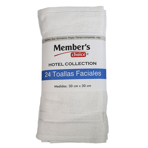 24 Pack de Toallas Faciales Members Choice