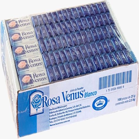 Jab&oacute;n Rosa Venus Blanco   100 / 25 g