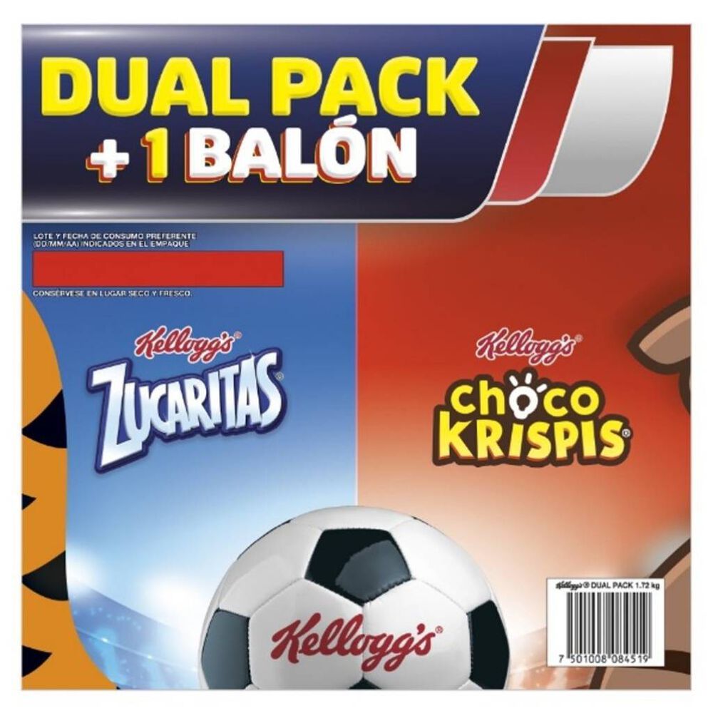 Cereal Zucaritas y Choco Krispis Kellogg's + Bal&oacute;n 1.72 Kg image number 1