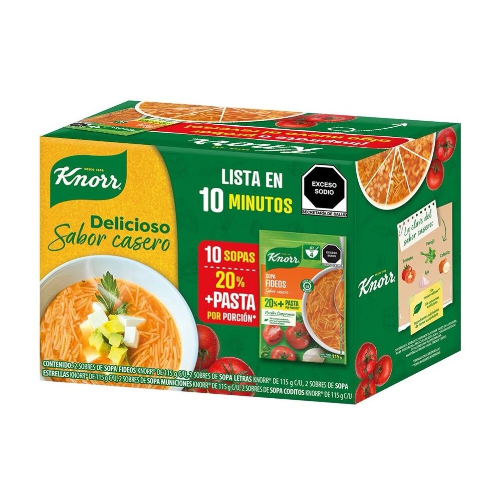 Pasta Surtida Knorr 10/115 g image number 1