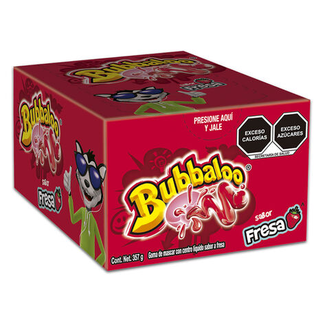 Chicle Sabor Fresa Bubbaloo 70/5.1 g