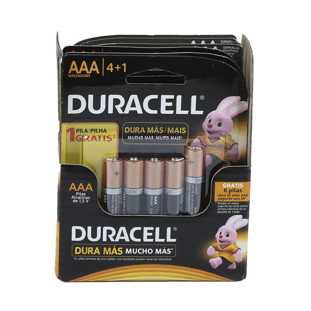 Microcorrugado Pila Duracell AAA 6/5 pzas