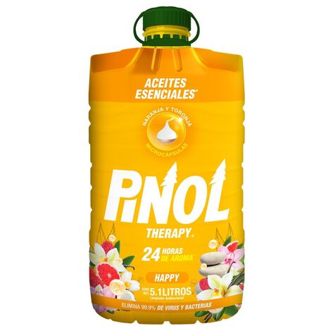 Limpiador Liquido Pinol Therapy Happy 5.1L