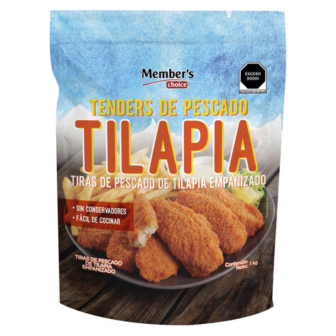Tenders de Tilapia  Empanizado Member's Choice 1  Kg