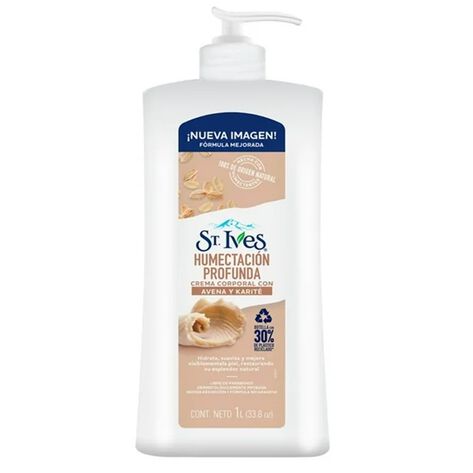 Crema Corporal Avena y Karite St Ives  1 L