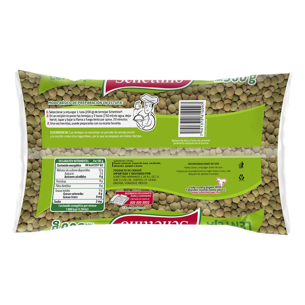 Lenteja Schettino 5/500 g image number 1
