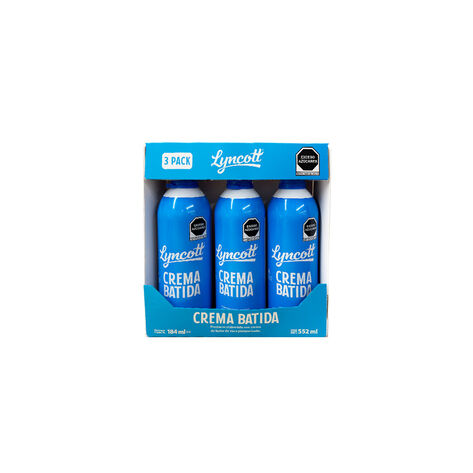 Crema Batida Lyncott 3pack  3/184 gr