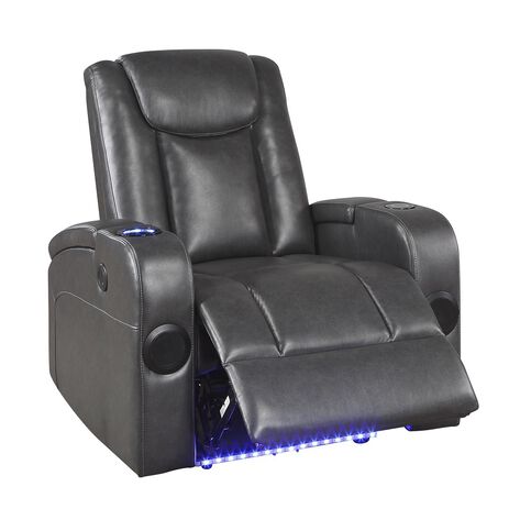 Sill&oacute;n Reclinable con Bocinas Color Negro Members Choice