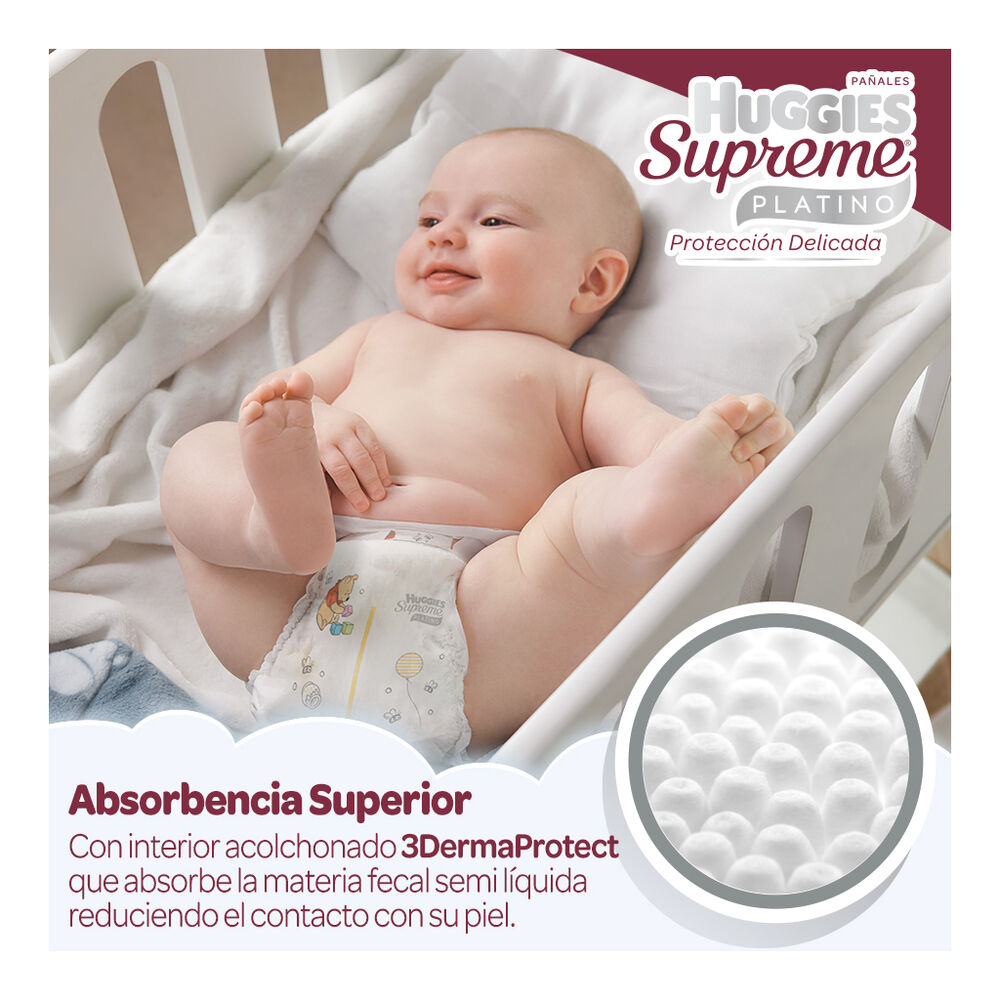 Pa&ntilde;al Etapa 1 Huggies Supreme Platino 84 pzas image number 1