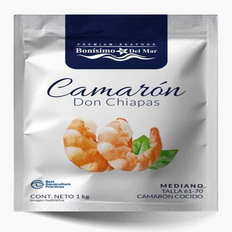 Camar&oacute;n Cocido Don Chiapas 61 - 70 1 Kg