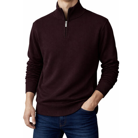 Sueter Quarter Zip Burgundy TM Member's Choice
