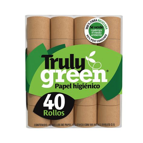 Papel Higi&eacute;nico Truly Green 40/185 Hj