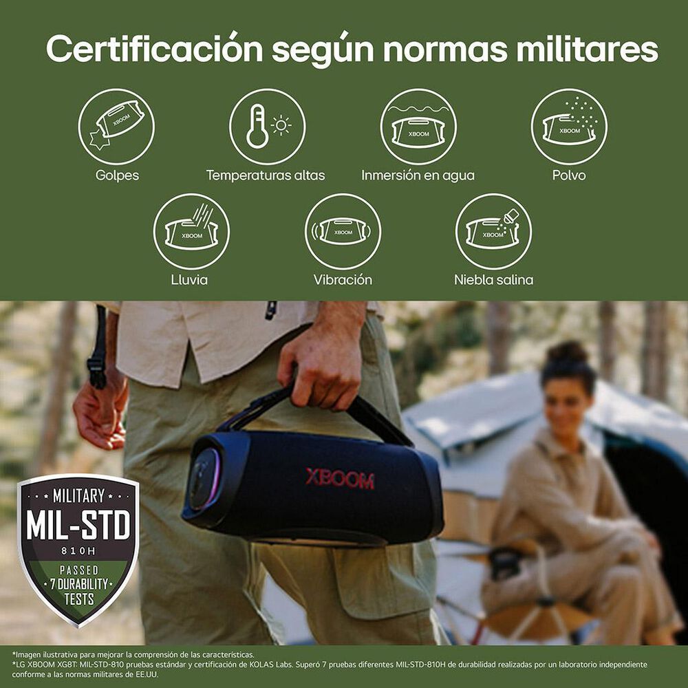 Bocina Bluetooth Port&aacute;til LG XBOOM Go XG8T image number 6