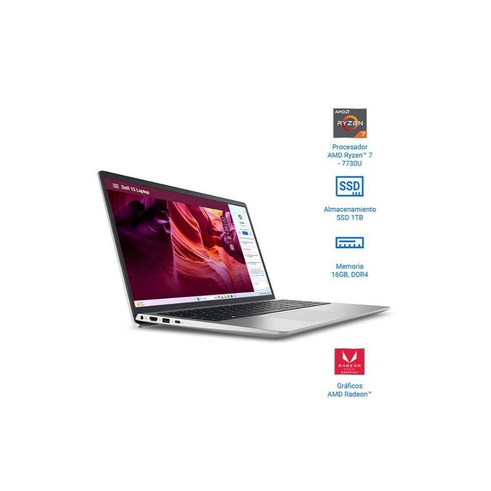 LAPTOP DELL INSPIRON 3535 15" R7 16G/512G W11 image number 1