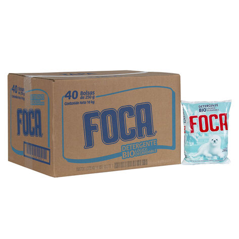 Detergente en Polvo Biodegradable Foca 40/250 g